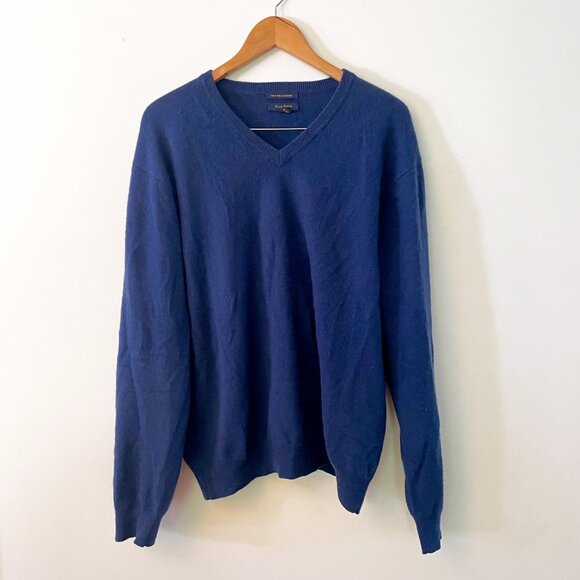 Club Room Men's Cashmere V-Neck Sweater, Size Large - Picture 1 of 4